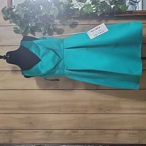 Jade green short cocktail dress size 14